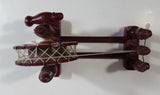 Vintage JN IND Asian Chinese Mechanical Miniature Model Wooden Loom