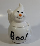 White Ghost Shaped Boo! Ceramic Candy Jar