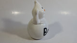 White Ghost Shaped Boo! Ceramic Candy Jar