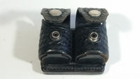 HKS Med 103 Leather Double Speed Loader Black Belt Clip