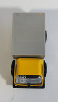 Vintage KY (Kai Yip) Steel Roder Yellow and Grey Container Truck Plastic and Pressed Steel Toy Car Vehicle