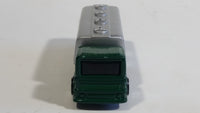 Maisto Special Edition Gas Tanker Metropolitan Heating & Fuel Oil Truck Dark Green and Silver Die Cast Toy Car Vehicle