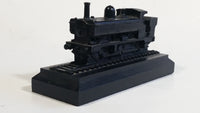 Pannier Tank Engine Train Railroad Locomotive Black Sculpture Made of Real Coal