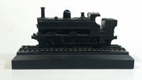 Pannier Tank Engine Train Railroad Locomotive Black Sculpture Made of Real Coal