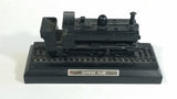 Pannier Tank Engine Train Railroad Locomotive Black Sculpture Made of Real Coal