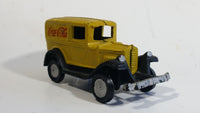 Vintage Coca Cola Coke Yellow Cast Iron Delivery Truck Toy Car Vehicle