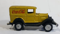 Vintage Coca Cola Coke Yellow Cast Iron Delivery Truck Toy Car Vehicle