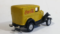 Vintage Coca Cola Coke Yellow Cast Iron Delivery Truck Toy Car Vehicle