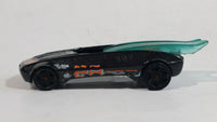 2014 Hot Wheels HW Race Thrill Racers Whip Creamer II Metalflake Black Die Cast Toy Car Vehicle w/ Sliding Canopy