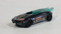 2014 Hot Wheels HW Race Thrill Racers Whip Creamer II Metalflake Black Die Cast Toy Car Vehicle w/ Sliding Canopy