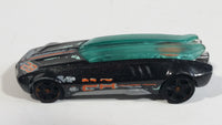 2014 Hot Wheels HW Race Thrill Racers Whip Creamer II Metalflake Black Die Cast Toy Car Vehicle w/ Sliding Canopy