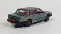 Majorette Volvo 760 GLE Sedan No. 230 Green 1/61 Scale Die Cast Toy Car Vehicle with Opening Doors