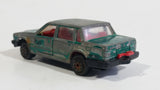 Majorette Volvo 760 GLE Sedan No. 230 Green 1/61 Scale Die Cast Toy Car Vehicle with Opening Doors