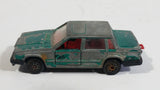 Majorette Volvo 760 GLE Sedan No. 230 Green 1/61 Scale Die Cast Toy Car Vehicle with Opening Doors