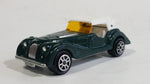 Vintage 1980s Majorette Morgan Hard Top Convertible Dark Green and White No. 261 1/50 Scale Die Cast Toy Car Vehicle Made in France