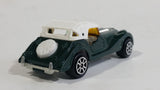 Vintage 1980s Majorette Morgan Hard Top Convertible Dark Green and White No. 261 1/50 Scale Die Cast Toy Car Vehicle Made in France