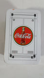 Drink Coca-Cola In Bottle 5 Cents Coke Trailer Shaped Tin Metal Container with Rolling Wheels