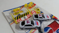 1990s Golden Wheel Special Edition Pepsi Team Racer #77 Die Cast Toy Race Car Vehicles with Road Signs New in Package