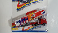 1990s Golden Wheel Special Edition Pepsi Team Racer Red Semi Truck Tractor Trailer Rig Die Cast Toy Car Vehicle Soda Pop Collectible New in Package