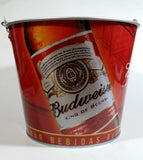 Budweiser King of Beers Metal Ice Bucket Pail