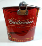 Budweiser King of Beers Metal Ice Bucket Pail