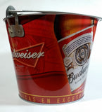 Budweiser King of Beers Metal Ice Bucket Pail