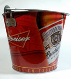 Budweiser King of Beers Metal Ice Bucket Pail