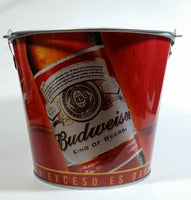 Budweiser King of Beers Metal Ice Bucket Pail