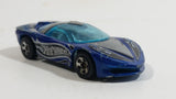 2001 Hot Wheels Logo Motive Pontiac Banshee Blue Die Cast Toy Sports Car Vehicle