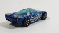 2001 Hot Wheels Logo Motive Pontiac Banshee Blue Die Cast Toy Sports Car Vehicle