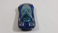 2001 Hot Wheels Logo Motive Pontiac Banshee Blue Die Cast Toy Sports Car Vehicle