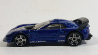 2010 Hot Wheels Hot Auctions Callaway C7 Metallic Blue Die Cast Toy Car Vehicle