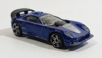 2010 Hot Wheels Hot Auctions Callaway C7 Metallic Blue Die Cast Toy Car Vehicle