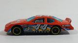 2012 Hot Wheels Thrill Racers Race Course Dodge Charger Stock Car #44 Orange Die Cast Toy Car Vehicle