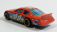 2012 Hot Wheels Thrill Racers Race Course Dodge Charger Stock Car #44 Orange Die Cast Toy Car Vehicle