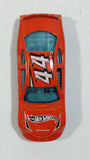 2012 Hot Wheels Thrill Racers Race Course Dodge Charger Stock Car #44 Orange Die Cast Toy Car Vehicle