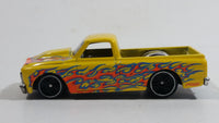 2015 Hot Wheels HW Workshop Heat Fleet '67 Chevy C10 Yellow Die Cast Toy Car Vehicle