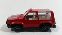 Unknown Brand Rescue Fire or Medic Red Die Cast Toy Car Emergency Vehicle