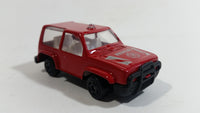 Unknown Brand Rescue Fire or Medic Red Die Cast Toy Car Emergency Vehicle