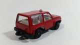 Unknown Brand Rescue Fire or Medic Red Die Cast Toy Car Emergency Vehicle