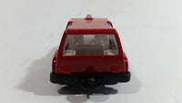 Unknown Brand Rescue Fire or Medic Red Die Cast Toy Car Emergency Vehicle