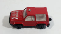 Unknown Brand Rescue Fire or Medic Red Die Cast Toy Car Emergency Vehicle