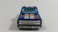 2011 Hot Wheels HW Racing '83 Chevy Silverado Truck Metalflake Blue Die Cast Toy Car Vehicle