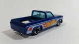 2011 Hot Wheels HW Racing '83 Chevy Silverado Truck Metalflake Blue Die Cast Toy Car Vehicle