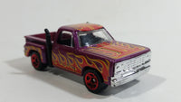 2015 Hot Wheels Workshop Heat Fleet '78 Dodge Li'l Red Express Pickup Truck Purple Die Cast Car Toy Vehicle