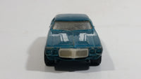 2010 Hot Wheels Muscle Mania 1969 Pontiac Firebird T/A Metalflake Aqua Blue Die Cast Toy Car Vehicle