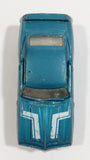 2010 Hot Wheels Muscle Mania 1969 Pontiac Firebird T/A Metalflake Aqua Blue Die Cast Toy Car Vehicle