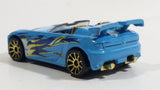 2010 Hot Wheels Hot Tunerz Tantrum Light Blue Die Cast Toy Car Vehicle