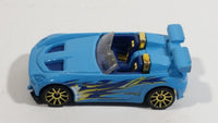 2010 Hot Wheels Hot Tunerz Tantrum Light Blue Die Cast Toy Car Vehicle