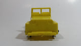 Vintage 1960s Reliable Toys Yellow Jeep Military Army Style Yellow Hard Plastic Toy Car Vehicle